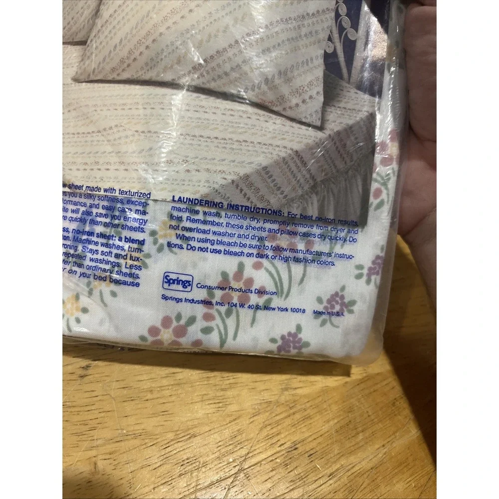 Vtg Morgan‎ Jones Twilite By Springs Vintage Twin Flat Sheet Floral Cottagecore